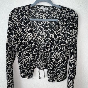 Top Shop long sleeve crop top